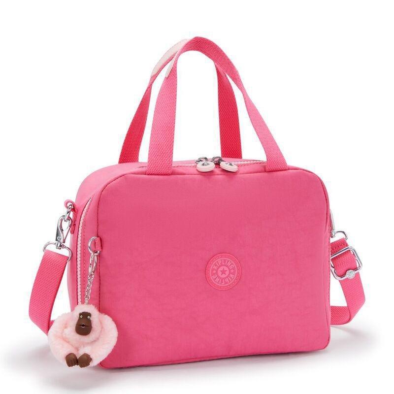 Kipling Miyo Lunch Bag - Happy Pink C - Large, , large image number 0