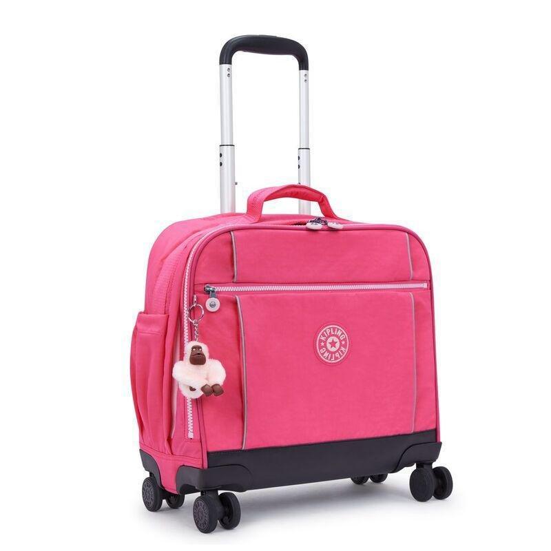 Kipling New Storia Wheeled School Bag - Happy Pink C - Large, , large image number 2
