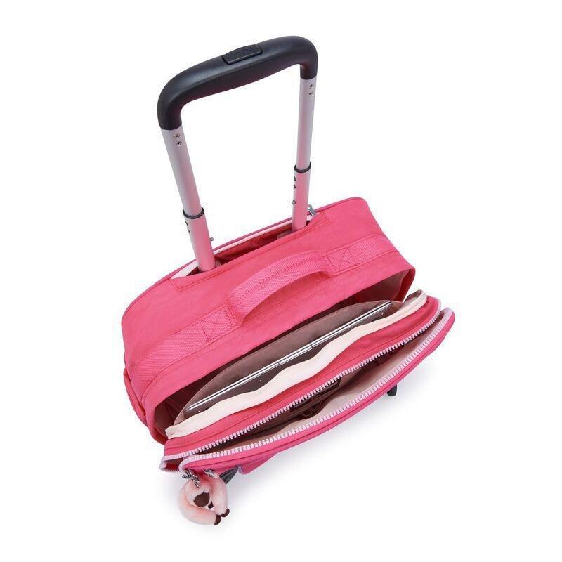 Kipling New Storia Wheeled School Bag - Happy Pink C - Large, , large image number 4