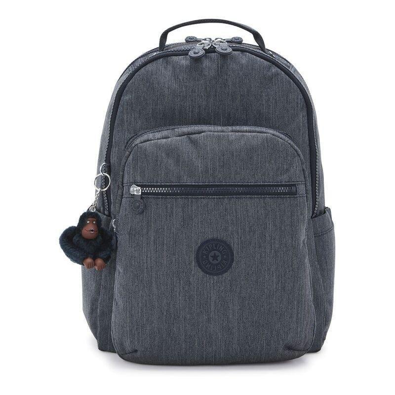 Kipling Seoul Lap Backpack - Marine Navy - Large, , medium