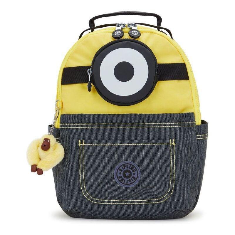 Kipling Seoul S Backpack - Minion Jeans Bl - Small, , large image number 0