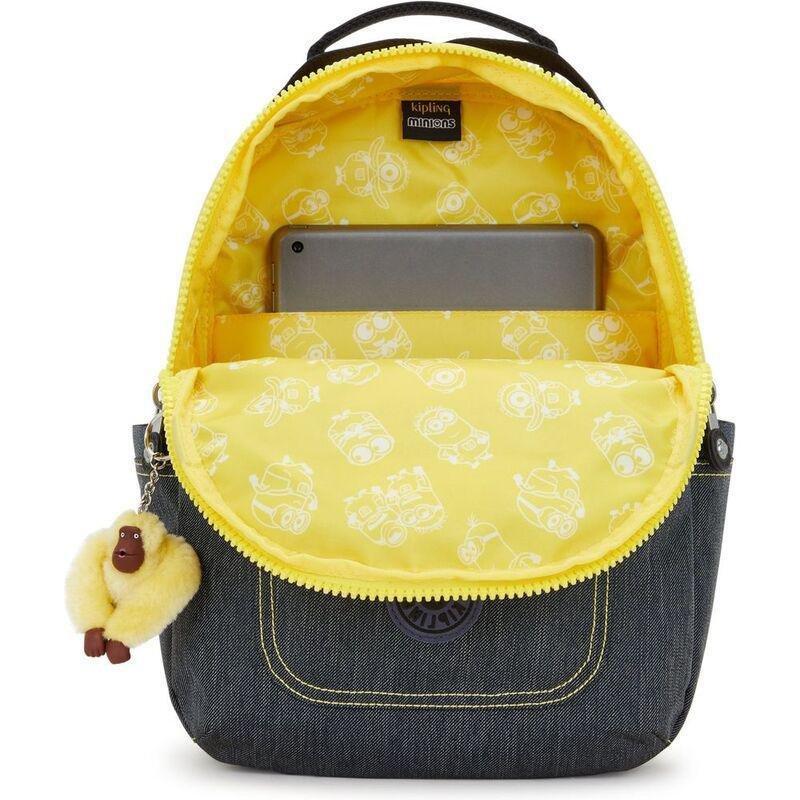 Kipling Seoul S Backpack - Minion Jeans Bl - Small, , large image number 2