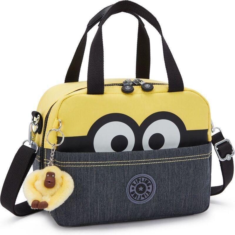 Kipling Miyo Lunch Bag - Minion Jeans Bl - Large, , large image number 3