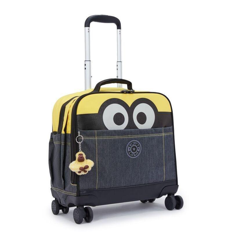 Kipling New Storia Wheeled School Bag - Minion Jeans Bl - Large, , large image number 3