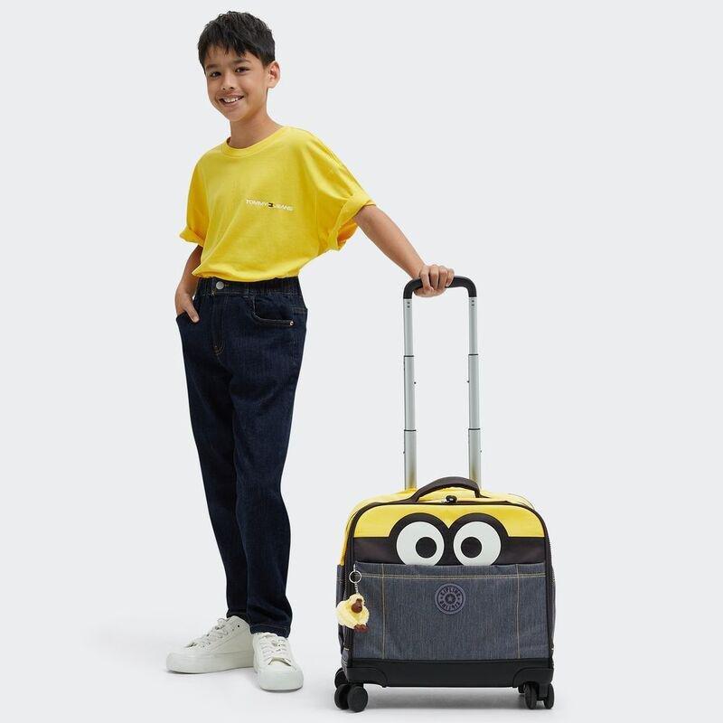 Kipling New Storia Wheeled School Bag - Minion Jeans Bl - Large, , large image number 5