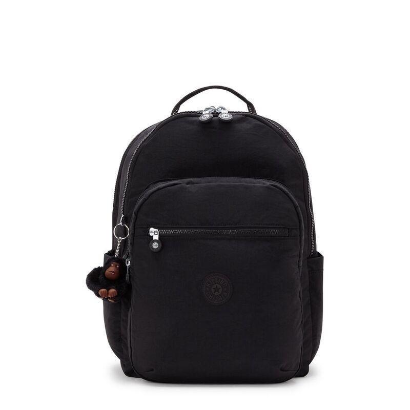 Kipling Seoul College Backpack - True Black - Large, , large image number 0