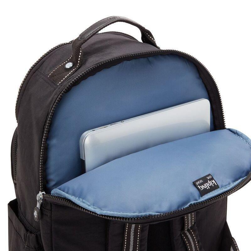 Kipling Seoul College Backpack - True Black - Large, , large image number 4