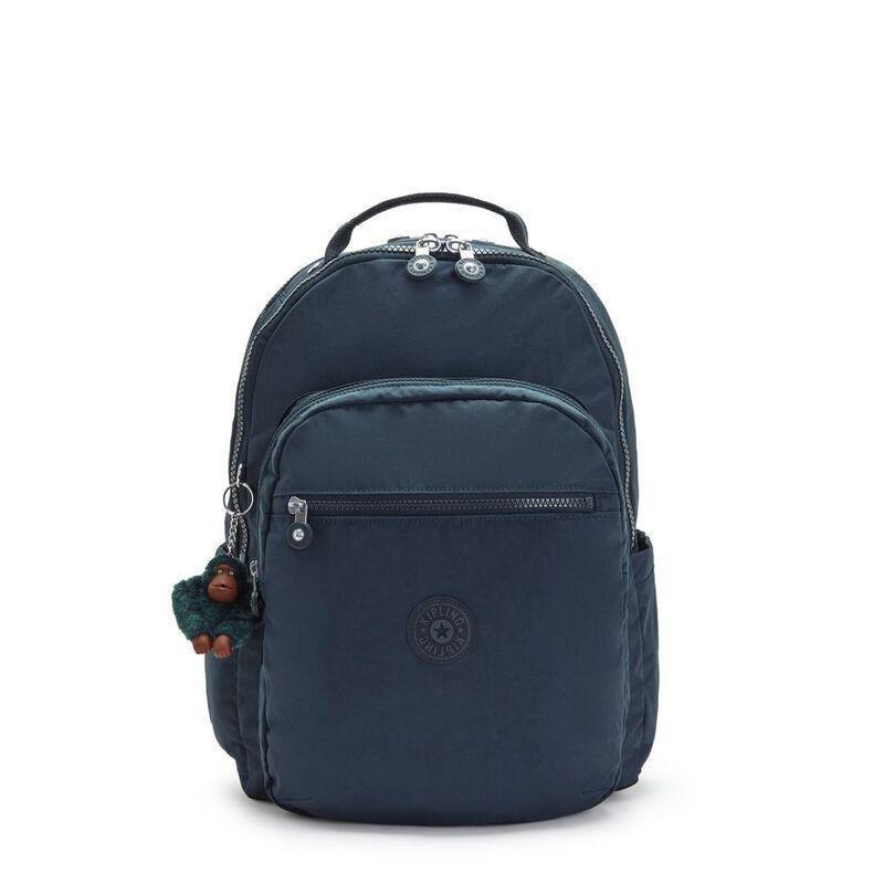 Kipling Seoul Lap Backpack - True Blue Tonal - Large, , medium