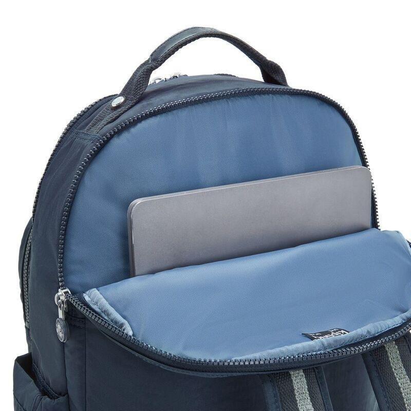 Kipling Seoul Lap Backpack - True Blue Tonal - Large, , large image number 5