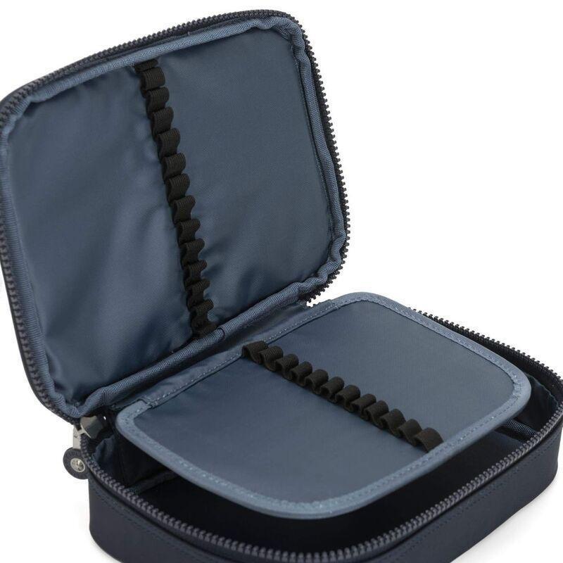 Kipling 100 Pens Pencil Case - True Blue Tonal - Large, , large image number 4