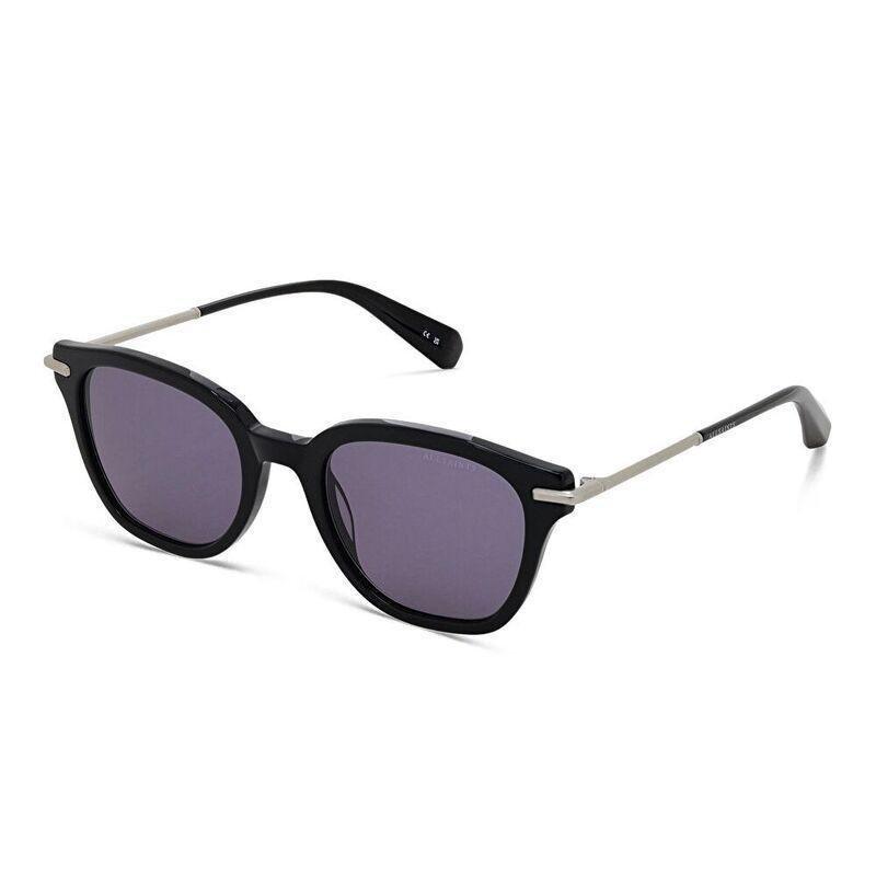 AllSaints Logo Square Sunglasses - Black / Solid Grey (192081001), , large image number 1