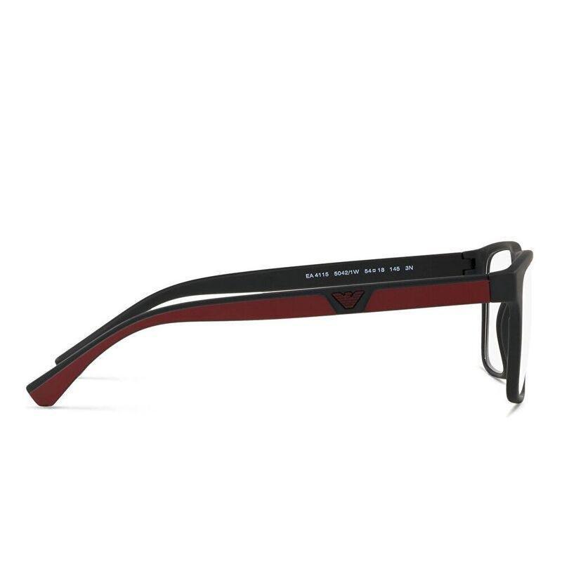 Emporio Armani Rectangle Eyeglasses - Black (125462001), , large image number 3