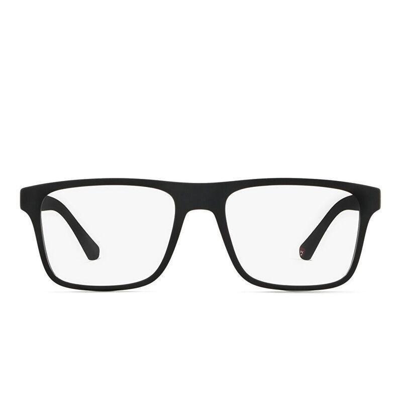 Emporio Armani Rectangle Eyeglasses - Black (125462001), , large image number 4