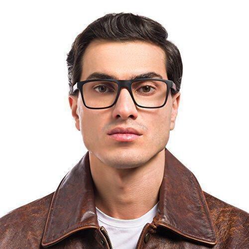 Emporio Armani Rectangle Eyeglasses - Black (125462001), , large image number 5