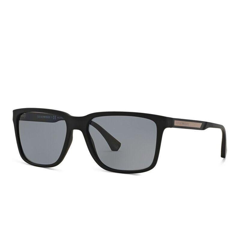 Emporio Armani Square Sunglasses - Black / Polar Grey (102362001), , large image number 1