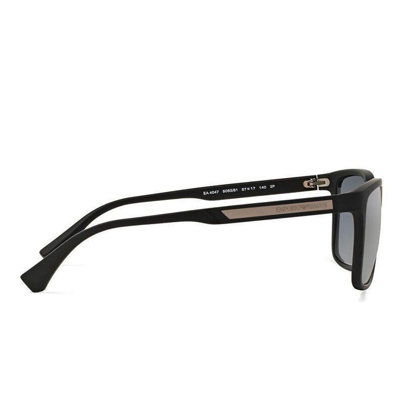 Emporio Armani Square Sunglasses - Black / Polar Grey (102362001), , large image number 2