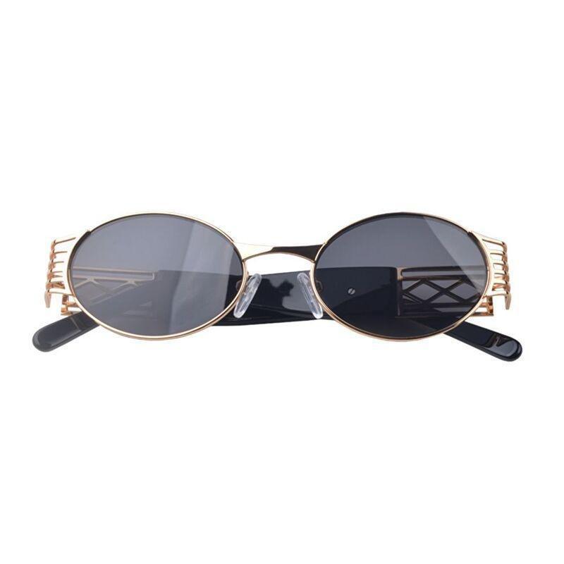 Karen Wazen Pam Oval Sunglasses - Gold / Black (186532001), , large image number 0