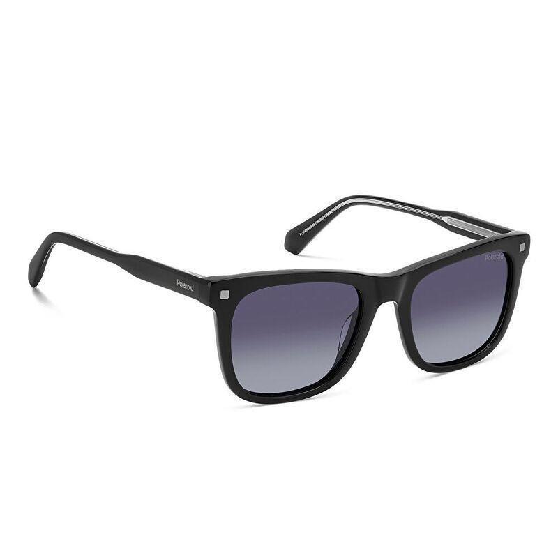 Polaroid Logo Unisex Square Sunglasses - Black / Grey (191582001), , large image number 2