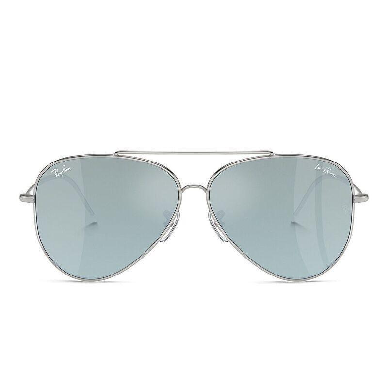 Ray-Ban Reverse Unisex Aviator Sunglasses - Silver / Silver Mirror (187611011), , large image number 0