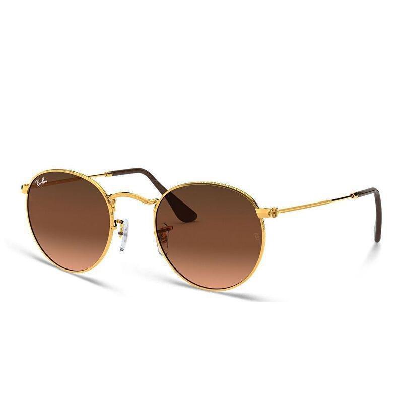 Ray-Ban Unisex Round Sunglasses - Gold / Brown (58558029), , large image number 0