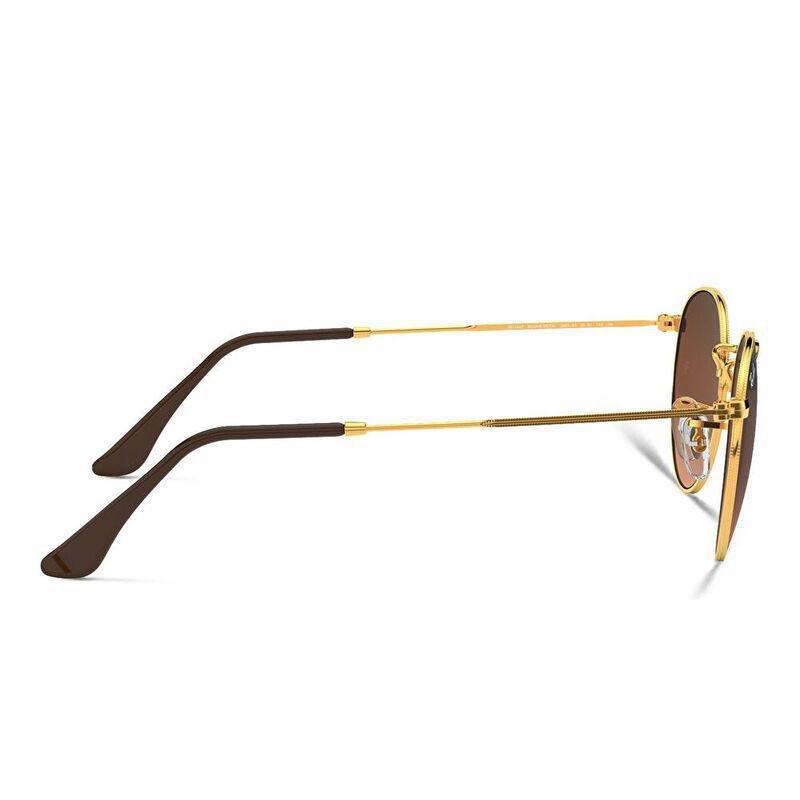 Ray-Ban Unisex Round Sunglasses - Gold / Brown (58558029), , large image number 1