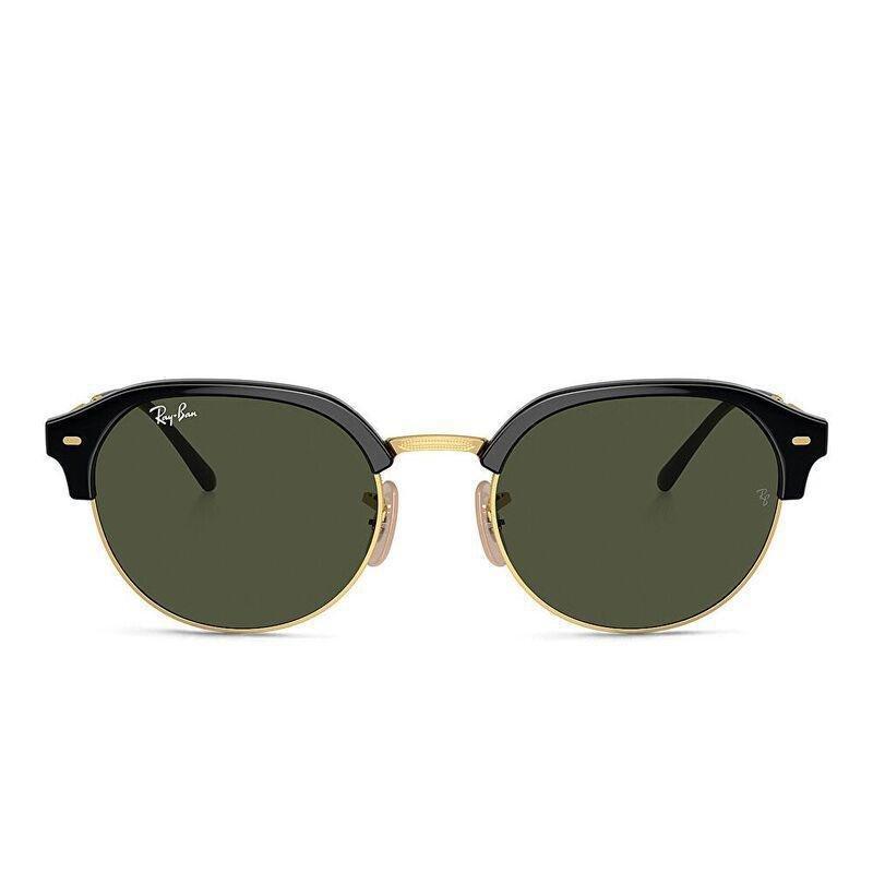 Ray-Ban Unisex Irregular Sunglasses - Black / Green (189858001), , large image number 0