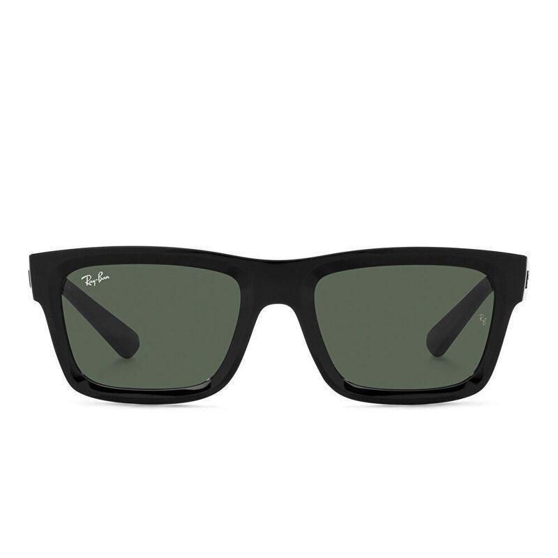 Ray-Ban Unisex Rectangle Sunglasses - Black / Dark Green (185833001), , large image number 0