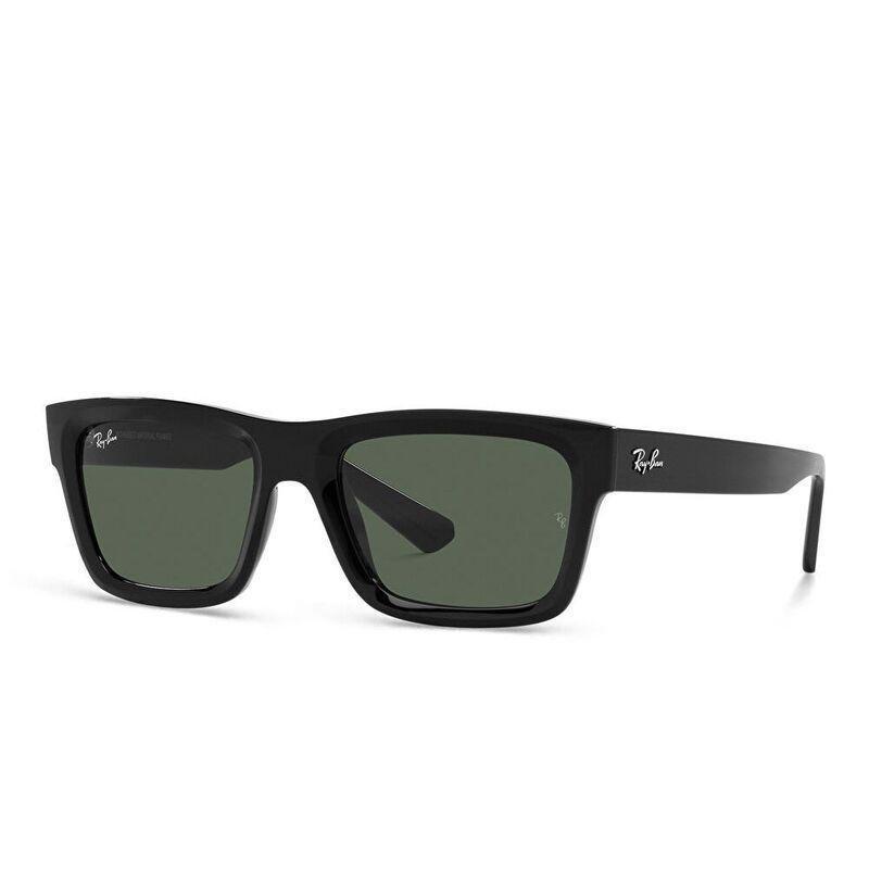 Ray-Ban Unisex Rectangle Sunglasses - Black / Dark Green (185833001), , large image number 1