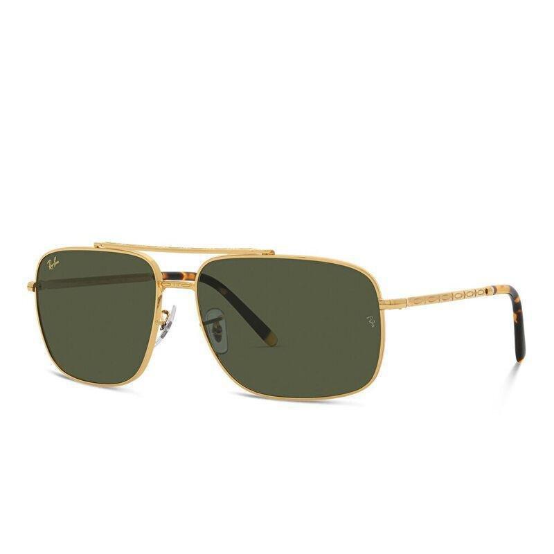 Ray-Ban Unisex Square Sunglasses - Gold / Green (185831005), , large image number 1