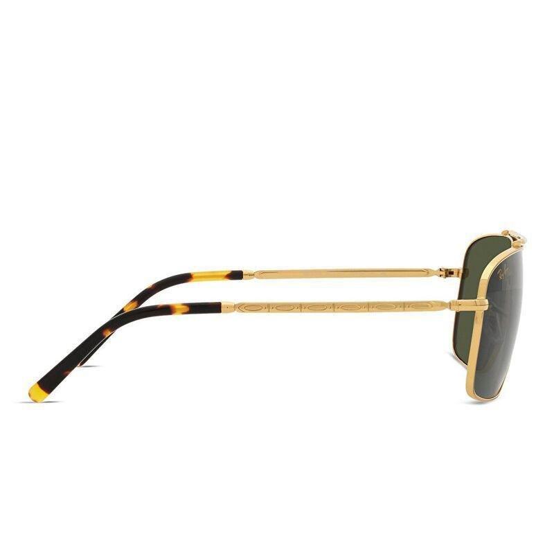 Ray-Ban Unisex Square Sunglasses - Gold / Green (185831005), , large image number 2