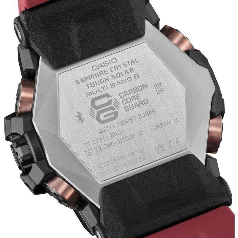 Casio GWG-B1000-1A4DR G-Shock Master Of G Land Mudmaster Men's Watch - Red/Red, , large image number 1