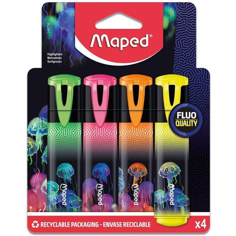 Maped Highlighters Deepsea P Cardboard (Set of 4), , medium