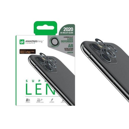 AMAZINGTHING - Amazing Thing Supreme Lens Defender 3D Corning Lens Green for iPhone 11/Pro/Pro Max