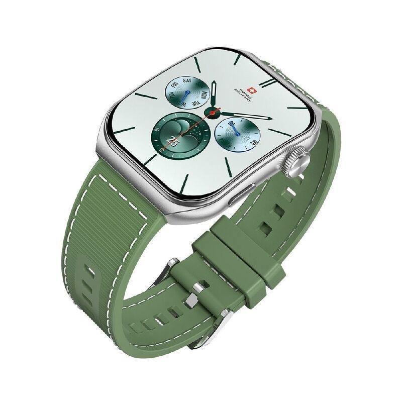 Swiss Military Alps 3 Smartwatch with Green Silicon Strap, , large image number 4