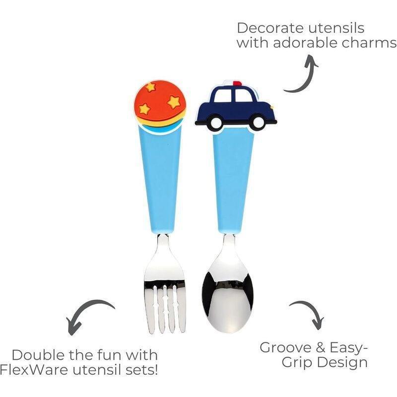 Flex & Lock Flexwarez 5 Kids Cutlery Charms Set - Toy World (Set of 2), , large image number 3
