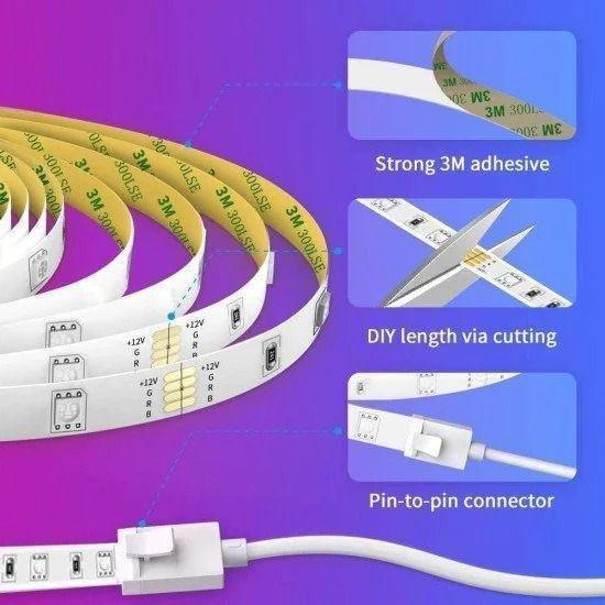 Govee Wi-Fi RGB LED Strip Lights (16.4ft× 2 Rolls) (Upgraded Version), , medium