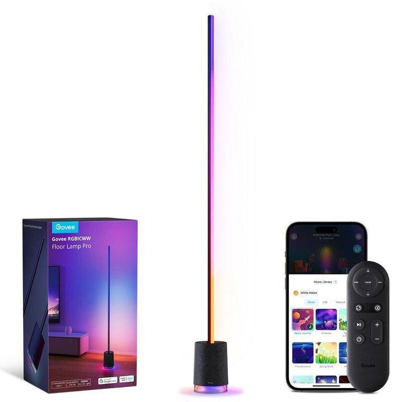 Govee Lyra RGB IC Corner Floor Lamp With Speaker - Black, , large image number 0