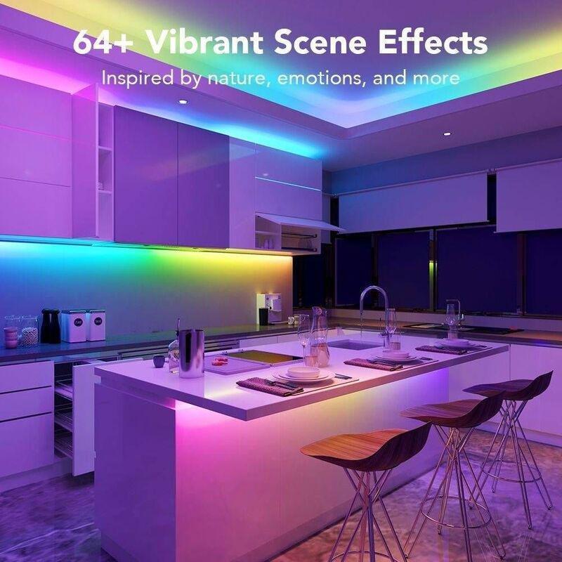 Govee RGB IC Wi-Fi + Bluetooth LED Strip Lights With Protective Coating (5m), , large image number 2