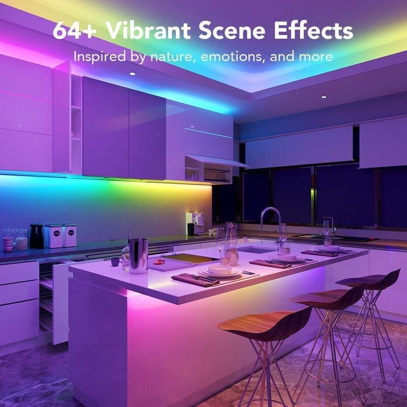 Govee RGB IC Wi-Fi + Bluetooth LED Strip Lights With Protective Coating (10m), , large image number 3