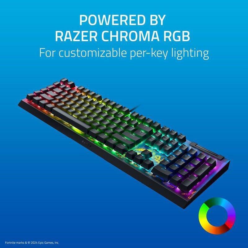 Razer Blackwidow V4 X Yellow Switch Mechanical Gaming Keyboard With Razer Chroma RGB - (Fortnite Special Edition), , large image number 5