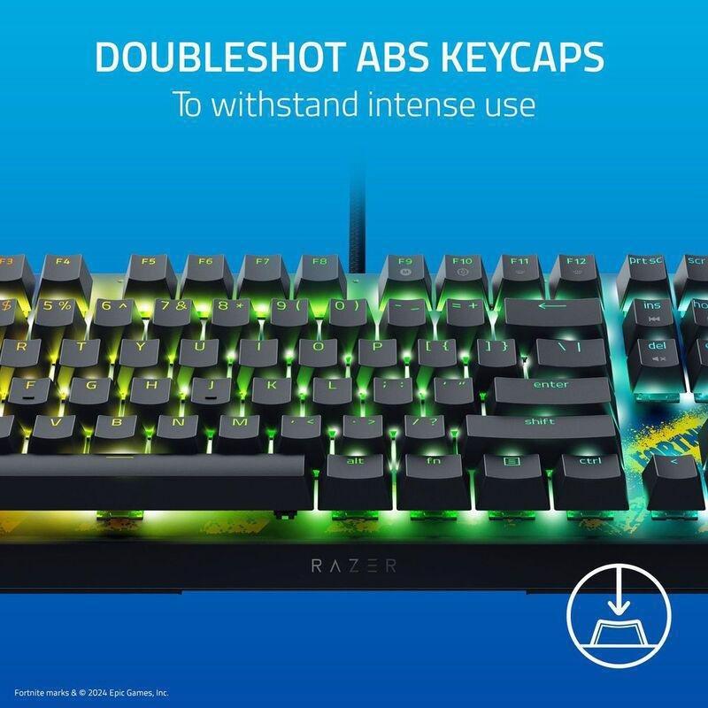 Razer Blackwidow V4 X Yellow Switch Mechanical Gaming Keyboard With Razer Chroma RGB - (Fortnite Special Edition), , large image number 6