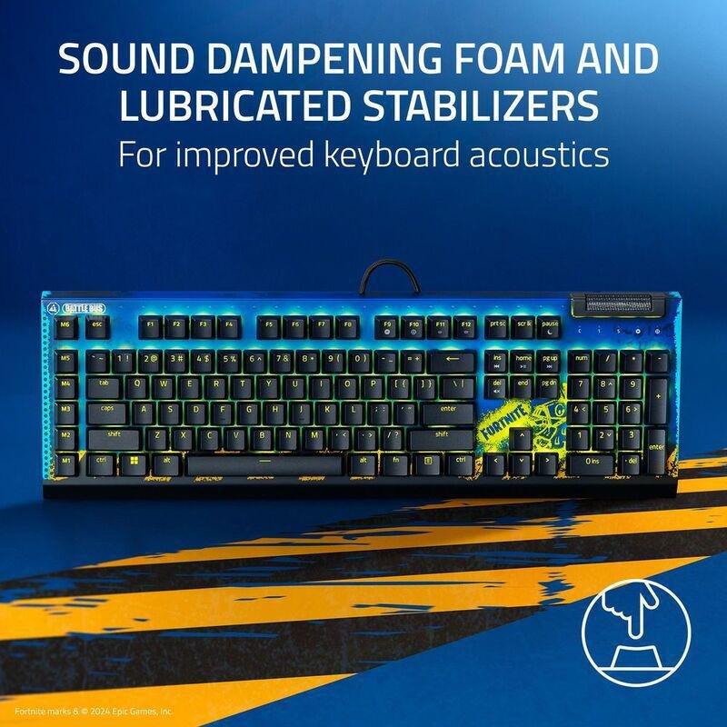 Razer Blackwidow V4 X Yellow Switch Mechanical Gaming Keyboard With Razer Chroma RGB - (Fortnite Special Edition), , large image number 7
