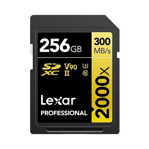 Lexar 256GB Lexar Professional 2000X SDhc UHS-II Cards/ Up To 300MB/S Read 260MB/S Write C10 V90 U3, , medium