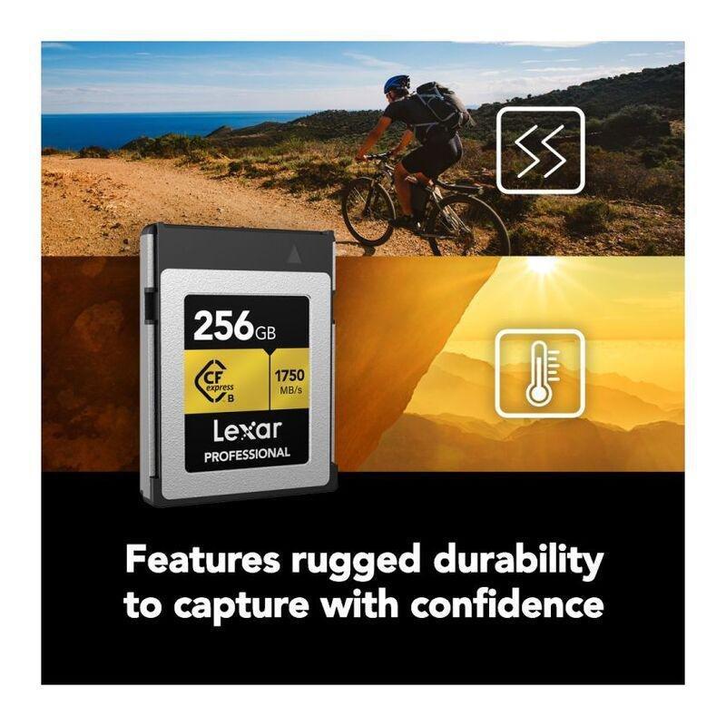 Lexar 256GB Lexar Professional CFexpress Type-B Card/ Up To 1750MB/s Read 1000MB/s Write, , large image number 2