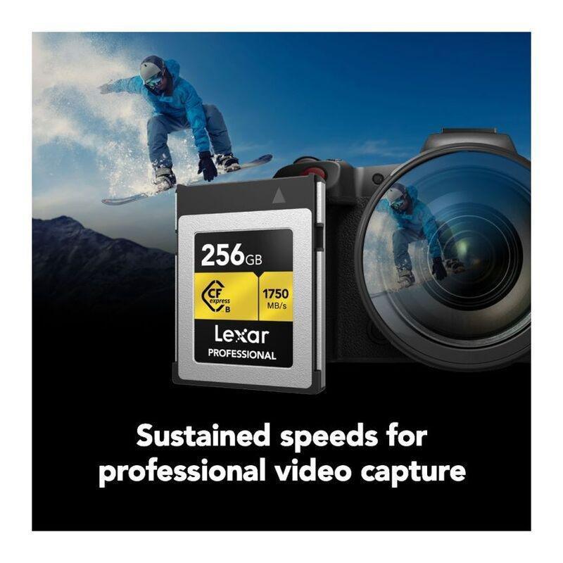 Lexar 256GB Lexar Professional CFexpress Type-B Card/ Up To 1750MB/s Read 1000MB/s Write, , large image number 3