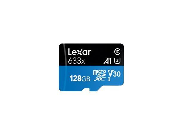 Lexar 128GB Lexar High-Performance 633X MicroSDXC UHS-I With SD Adapter/ Up To 100MB/S Read 45MB/S Write C10 A1 V30 U3, , large image number 0