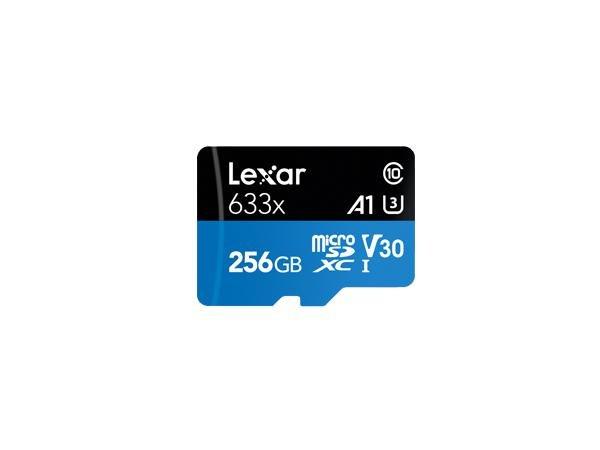 Lexar 256GB Lexar High-Performance 633X MicroSDXC UHS-I With SD Adapter/ Up To 100MB/S Read 45MB/S Write C10 A1 V30 U3, , large image number 0