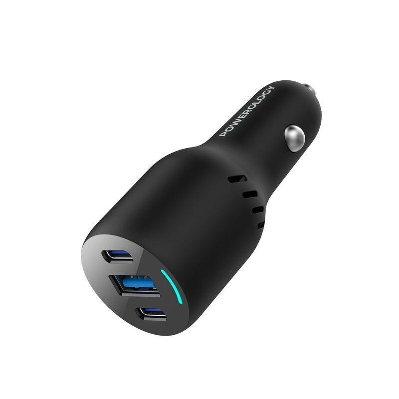Powerology Triple Ports Car Charger Power Dash 3.0, , large image number 2