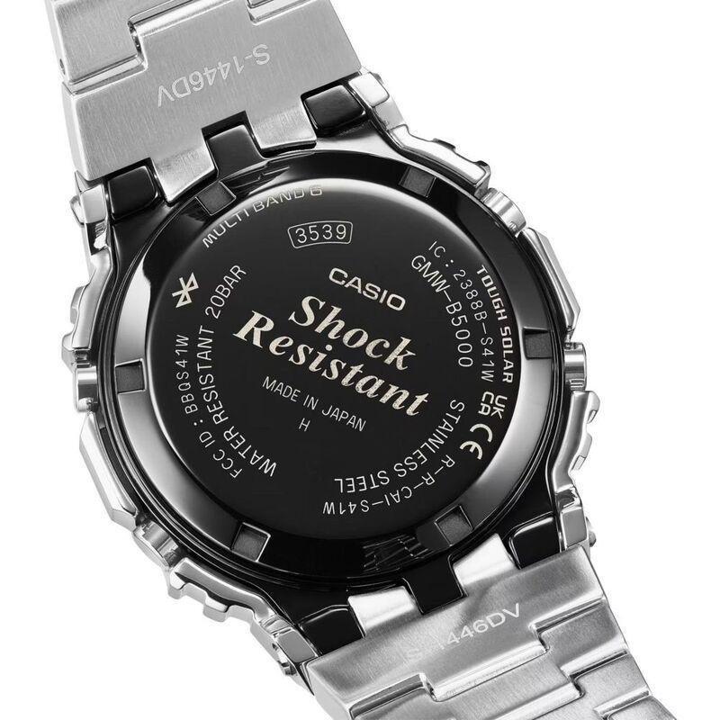 Casio GMW-B5000D-2DR G-Shock Metal Men's Watch - Silver/Silver, , large image number 2