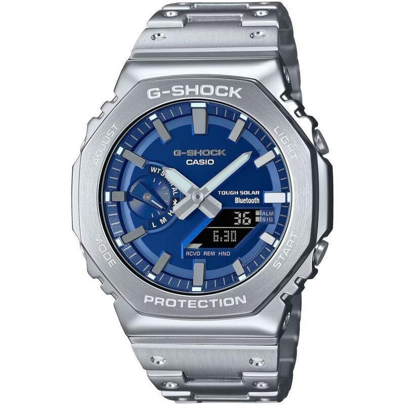 Casio GM-B2100AD-2ADR G-Shock Men's Metal Watch - Silver/Silver, , medium